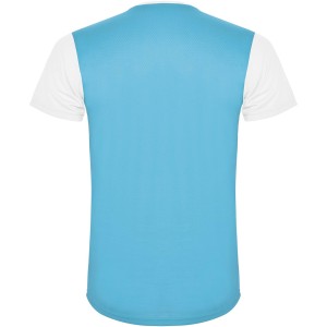 Detroit rvid ujj gyerek sportpl, white, turquois (T-shirt, pl, kevertszlas, mszlas)
