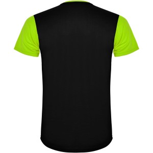 Detroit rvid ujj uniszex sportpl, lime, solid black (T-shirt, pl, kevertszlas, mszlas)