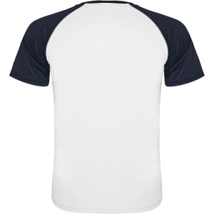 Indianapolis rvid ujj uniszex sportpl, white, navy blue (T-shirt, pl, kevertszlas, mszlas)