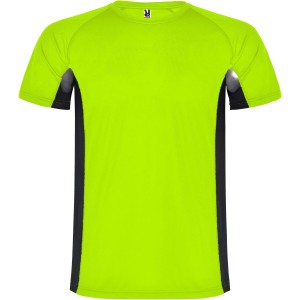Shanghai rvid ujj gyerek sportpl, fluor green, solid black (T-shirt, pl, kevertszlas, mszlas)