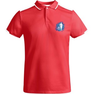 Tamil rvid ujj frfi sportpl, red, white (T-shirt, pl, kevertszlas, mszlas)