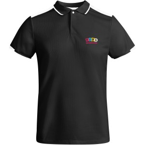 Tamil rvid ujj gyerek sportpl, solid black, white (T-shirt, pl, kevertszlas, mszlas)